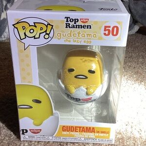 Funko Pop Gudetama Top Ramen Yellow and White Vinyl Figure #50